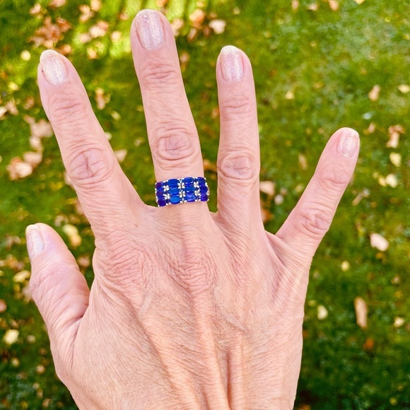 Vintage Sterling Amethyst Ring 💜🌷 - Picture 3 of 3